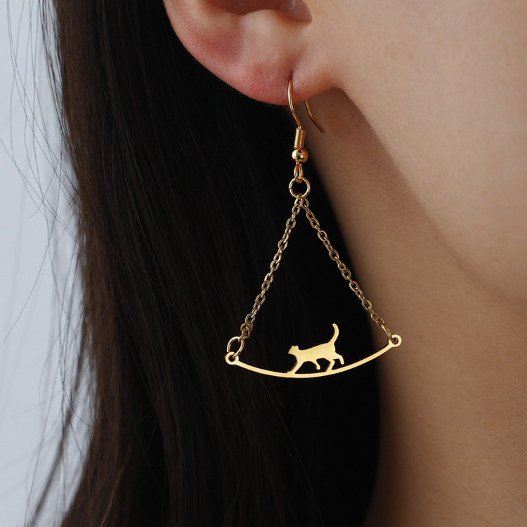 Cat Drop Earrings